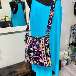 ❤️Vera Bradley Navy Ribbons Hipster Bag